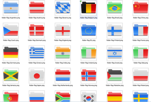 Iconos banderas