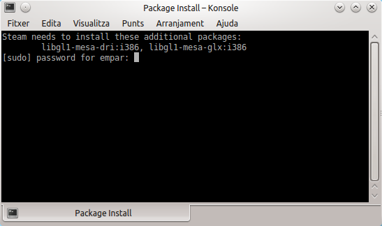 Cómo instalar Steam en Kubuntu