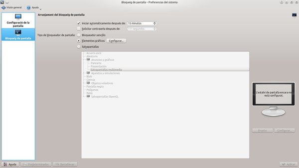 Como personalizar el bloqueo de pantalla en KDE
