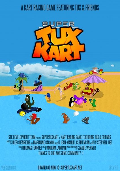 SuperTuxKart, el juego de karts de linux