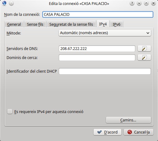 Como cambiar los DNS en KDE_02