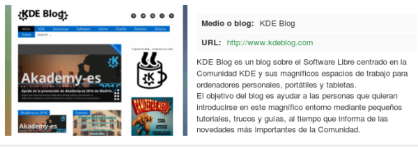 KDE y KDE Blog se presentan a los Open Awards