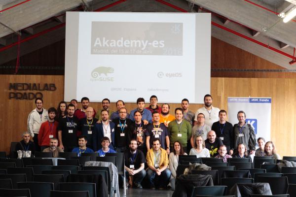 Fiesta 20 aniversario de KDE en Madrid
