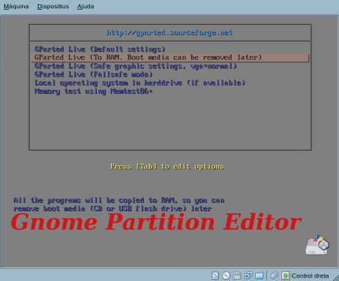Gparted 01