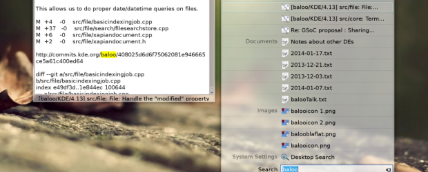 Milou, el nuevo plasmoide de búsqueda para KDE 4.13