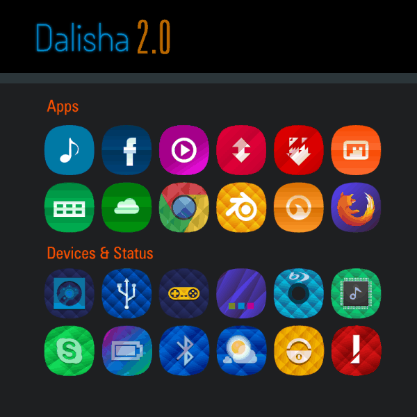 Dalisha, un excelente y completo pack de iconos