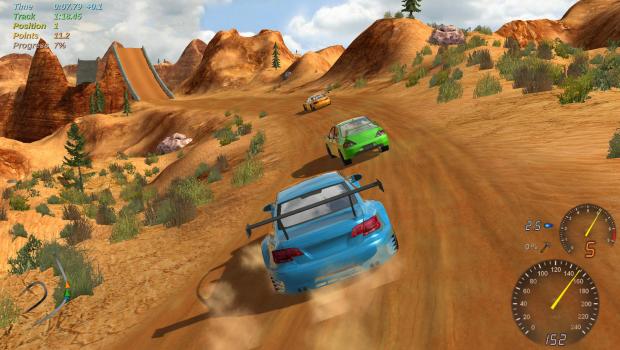 jogo de corrida Stunt Rally no Linux - como instalar o via Flatpak