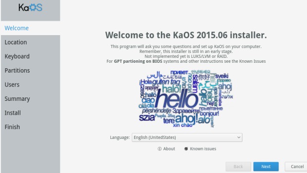 Vídeo de KaOS 2015.08 KDE con Plasma 5
