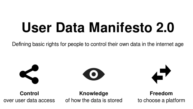 user data manifesto