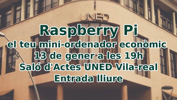 Raspberry Pi en las IV Jornadas Libres de la UNED Vila-real