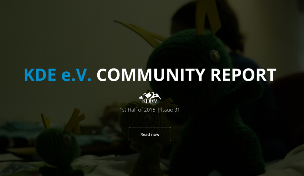 Primer informe de 2015 de KDE e.V. Quarterly Report