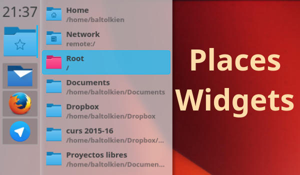 Places Widget – Plasmoides de KDE (64)