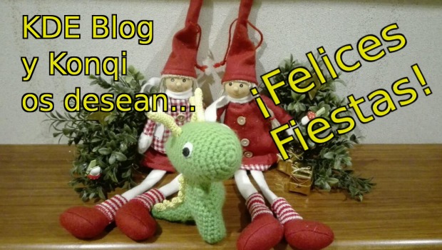 KDE Blog y Konqi os desean ¡Felices Fiestas!