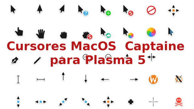 Cursores MacOS Captaine para Plasma 5