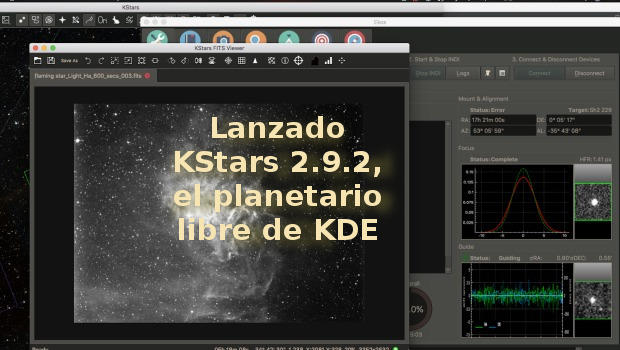 Lanzado KStars 2.9.2, el planetario libre de KDE