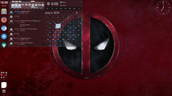 Mi escritorio Plasma KDE de junio 2018 Mi escritorio Plasma KDE de junio 2018