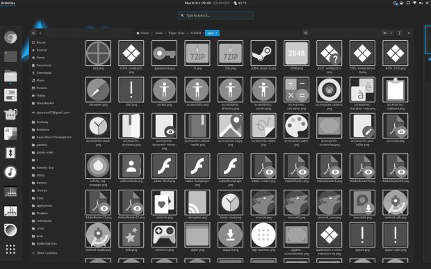Paper-gray, iconos grises para tu escritorio Plasma
