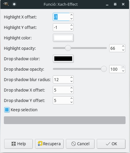 Cómo añadir sombras a texto en Gimp