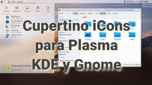 Cupertino iCons para Plasma KDE y Gnome