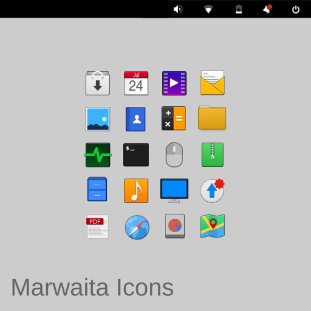 Marwaita Icons, una combinación de iconos para Plasma