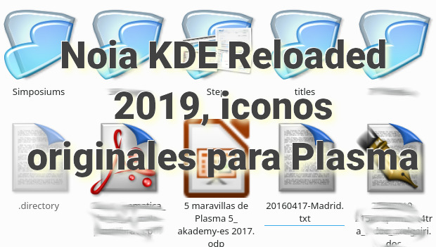 Noia KDE Reloaded 2019, iconos originales para Plasma