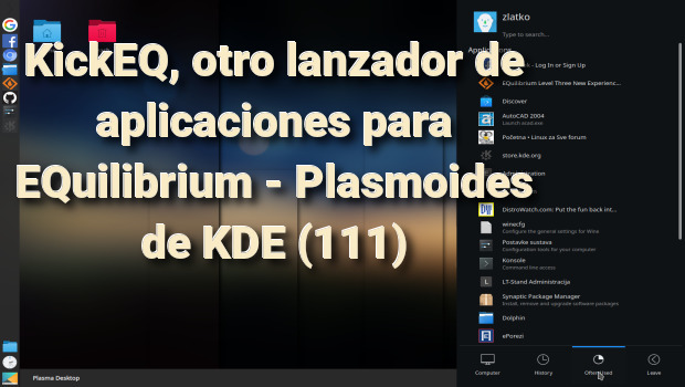 KickEQ, otro lanzador de aplicaciones para EQuilibrium – Plasmoides de KDE (111)