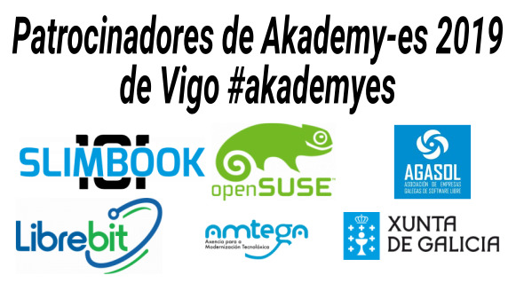 Patrocinadores de Akademy-es 2019 de Vigo #akademyes