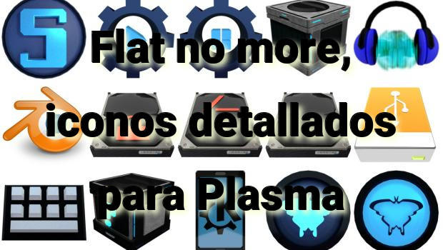 Flat no more, iconos detallados para Plasma