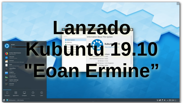 Lanzado Kubuntu 19.10 «Eoan Ermine”