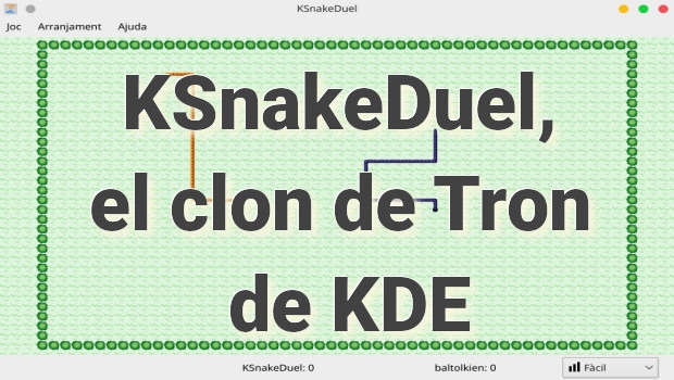 KSnakeDuel, el clon de Tron y Snake de KDE