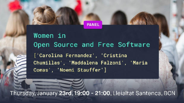 Mujeres en Software Libre en los meetups de Barcelona Free Software
