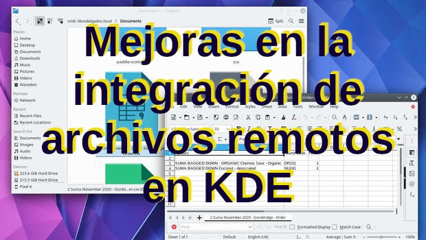 Mejoras en la integración de archivos remotos en KDE