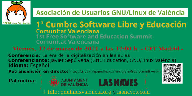 La era de la digitalización en las aulas en la Cumbre de Software Libre y Educación Comunidad Valenciana