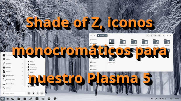 Shade of Z, iconos monocromáticos para nuestro Plasma 5