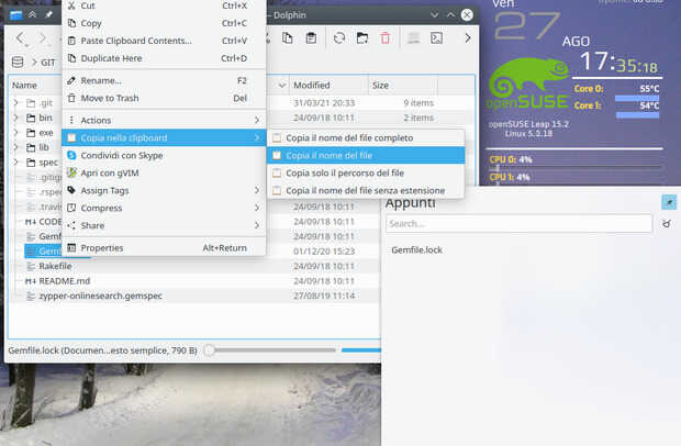 Copy to Klipper - Service menu para KDE (19)