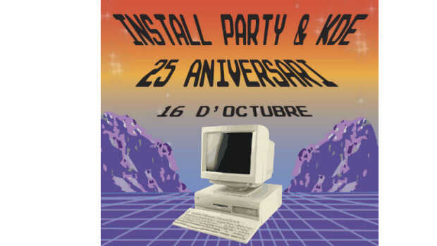 Install party & KDE 25 Aniversario en València
