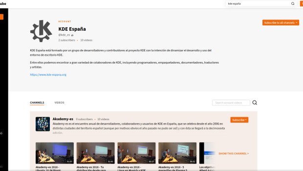 KDE España está ya presente en Peertube, la alternativa libre a Youtube