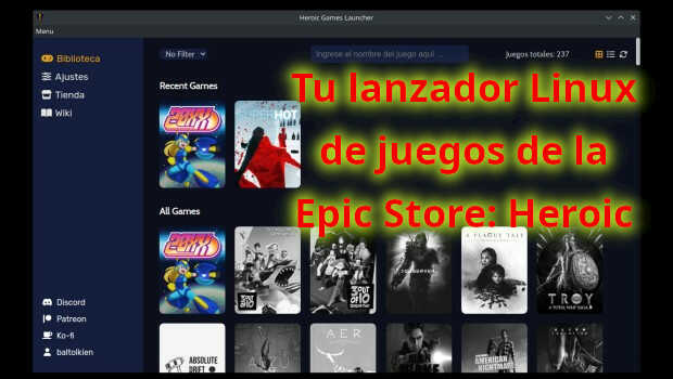 Como instalar o lançador de jogos Epic Heroic Games Launcher no Linux