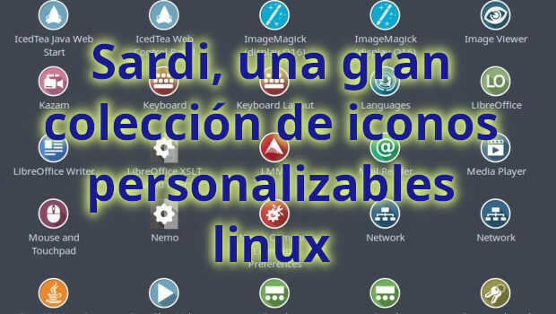 Sardi, una gran colección de iconos personalizables linux