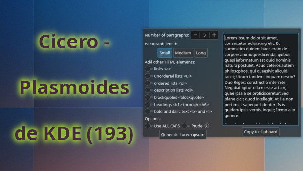Cicero – Plasmoides de KDE (193)