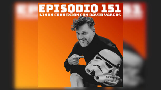 David Vargas en Podcast Linux #151, presentando Asker