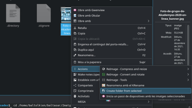 Create folder from selected files - Service menu para KDE (23)