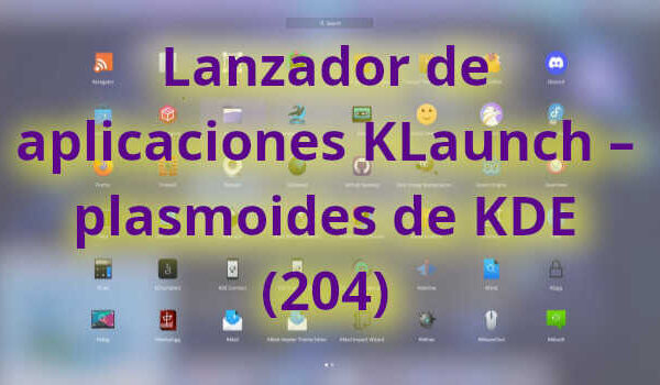 Lanzador de aplicaciones KLaunch – plasmoides de KDE (204)