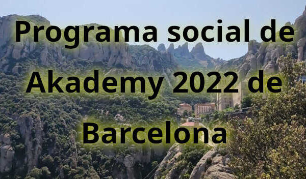Programa social de Akademy 2022 de Barcelona