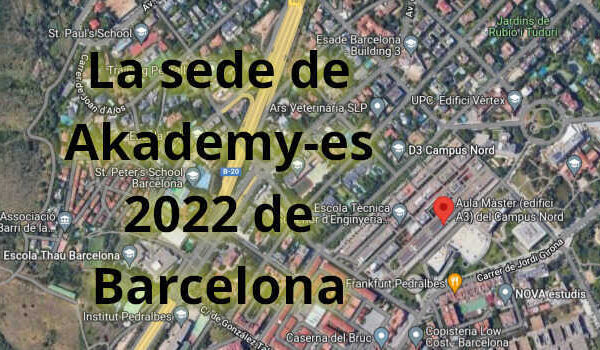 La sede de Akademy-es 2022 de Barcelona