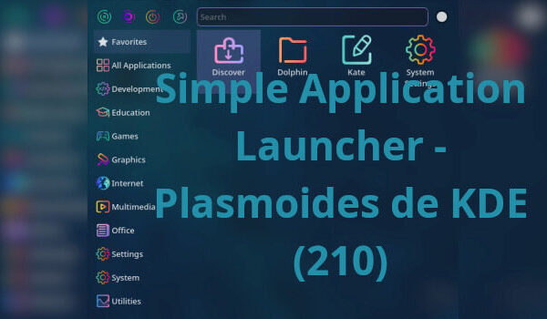 Simple Application Launcher – Plasmoides de KDE (210)