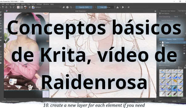 Conceptos básicos de Krita, vídeo de Raidenrosa