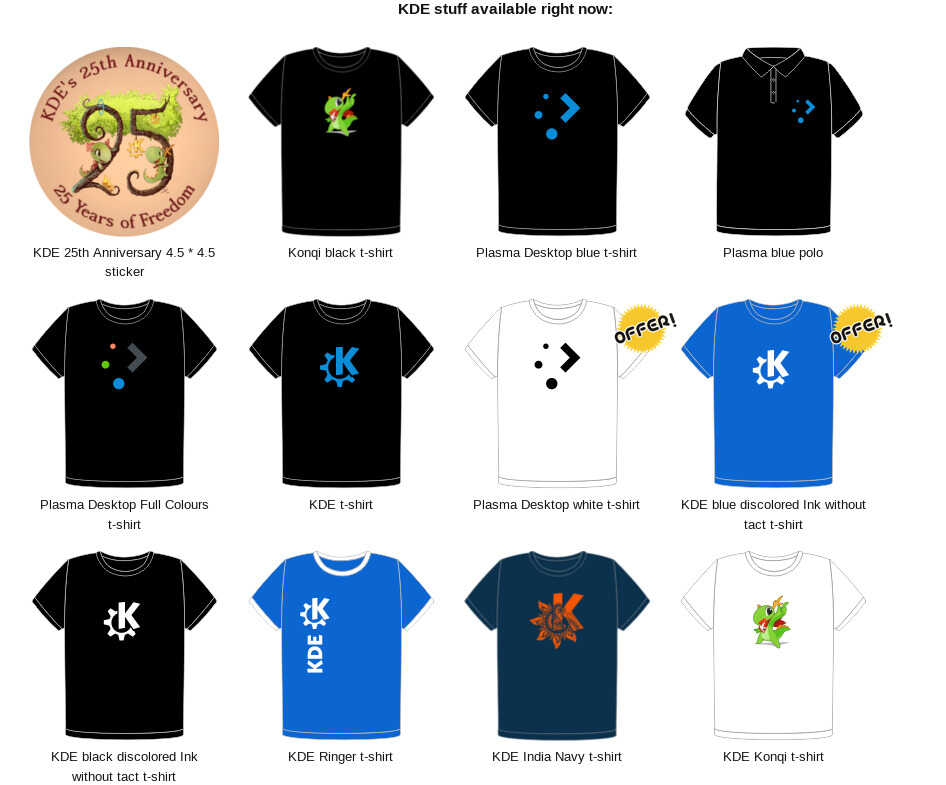 Estos reyes regala KDE en Freewear.org