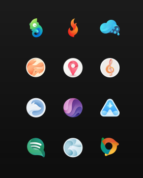 Iconos con gradientes para tu PC: Ketsa
