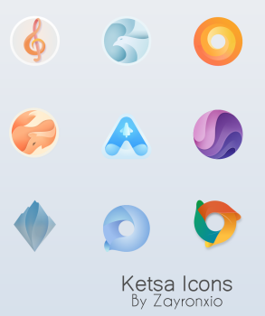 Iconos con gradientes para tu PC: Ketsa